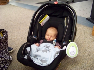 Quintin Bell is one of the youngest Babies Bloom: 100 Books before One finishers at the Reedsburg Public Library. Bell is only 27 days old. The program encourages parents and caregivers to read to infants in an effort to promote an early interest in books. For more information, stop by the Reedsburg Public Library. (Submitted photo)