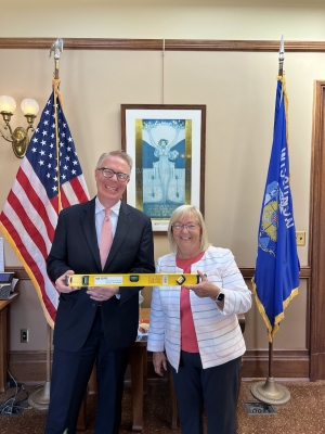 Sen. Joan Ballweg has won the Friend of Housing Award from the Wisconsin Builders Association. The honor was given for Ballweg’s work in the legislature to reduce the cost of housing in Wisconsin. (Submitted photo)