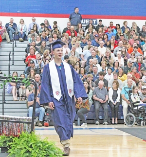 Seniors had plenty of smiles to share just before walking up to accept their diplomas.