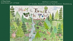 This poster by Ashlyn Lichman, a senior at Reedsburg Area High School, won first place in the regional Grade 10-12 category in the Sauk County NACD Poster Contest. (Images courtesy of Sauk County)