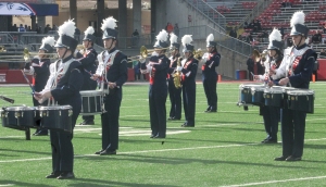 The RAHS Band entertained the crowd at Camp Randall Stadium Friday at halftime of the D-3 State Football Championship in Madison af Camp Randall. (Photos by Troy Matz)