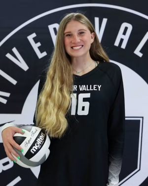 River Valley High School Junior Ella Myers was named as an All-State Honorable Mention selection in D-3 for this season by the Wisconsin Volleyball Coaches Association. Myers also was named to the All-Conference team in the SWC this fall. (River Valley School District photo)