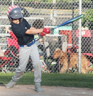 There was plenty of action recently at Nishan Park as 11-year-olds and 12-year-olds competed in a Majors game in Reedsburg Little League Baseball. (Photos by Troy Matz)